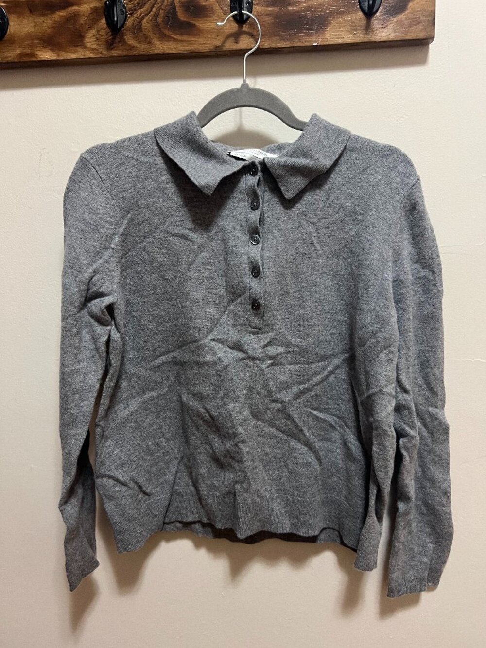 Grey lambswool sweater